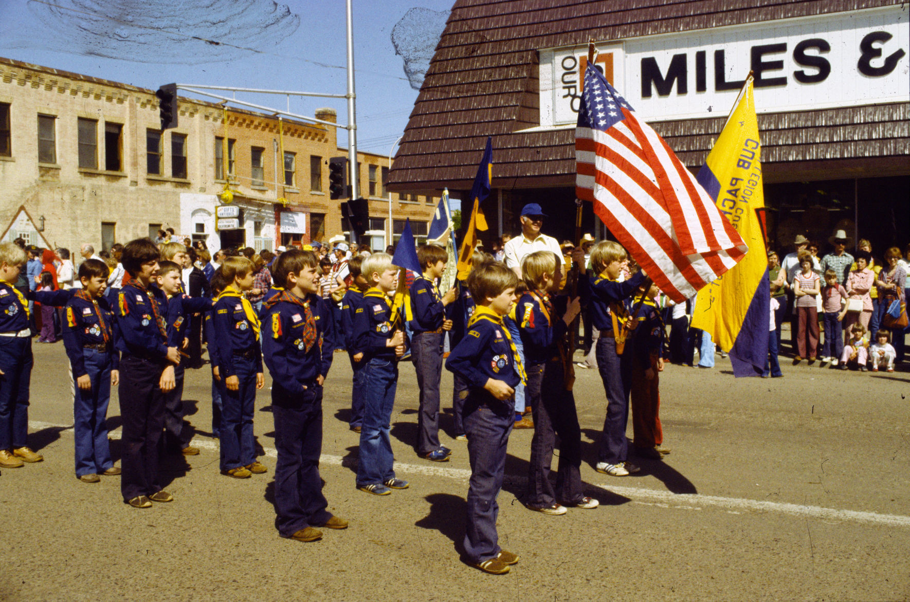 Miles City Bucking Horse Sale parade, 1978